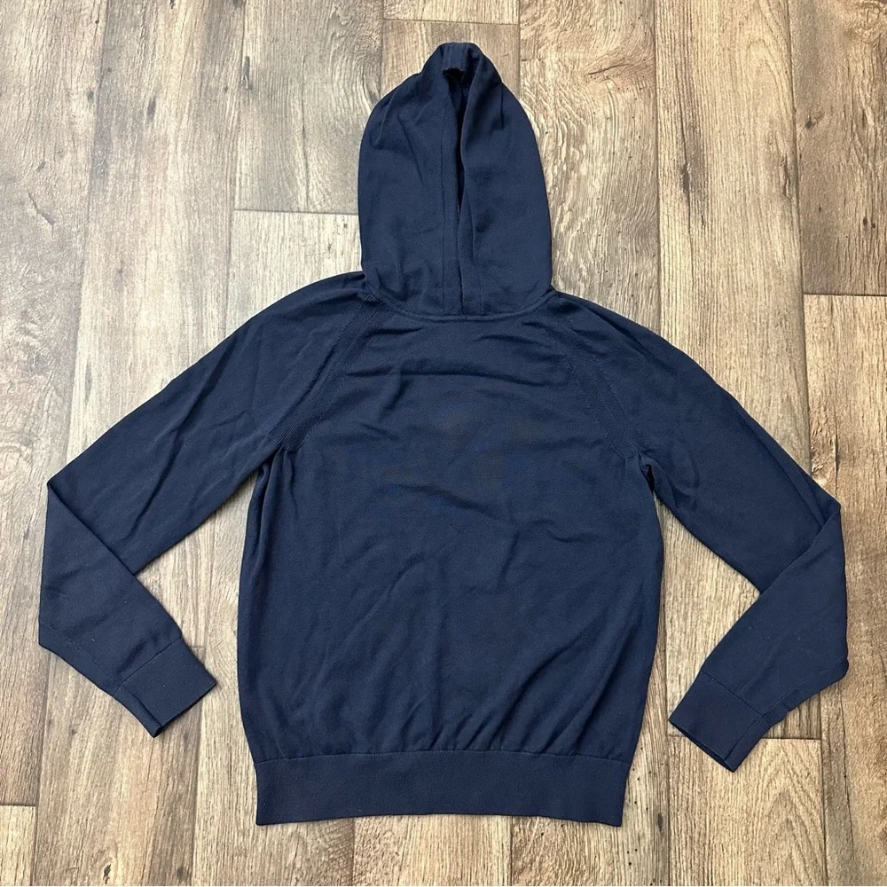 Banana Republic Cotton Lightweight Hooded Sweatshirt Hoodie Men’s Sz S Navy Blue